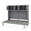 Lit escamotable en bois avec armoires supérieures, conception pliable peu encombrante-1086208195-1086208198