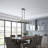 Schmeling 8-E26 Light 60W Black Finished Dimmable Adjustable Chandelier