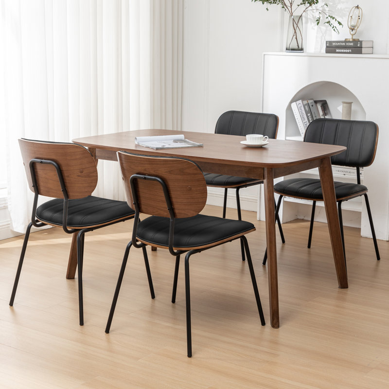 Laykyn Upholstered Dining Chair, Black