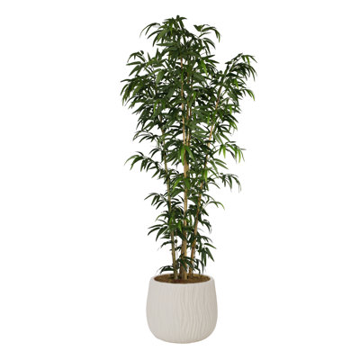 Pot à fleurs en bambou artificiel 76,6 po