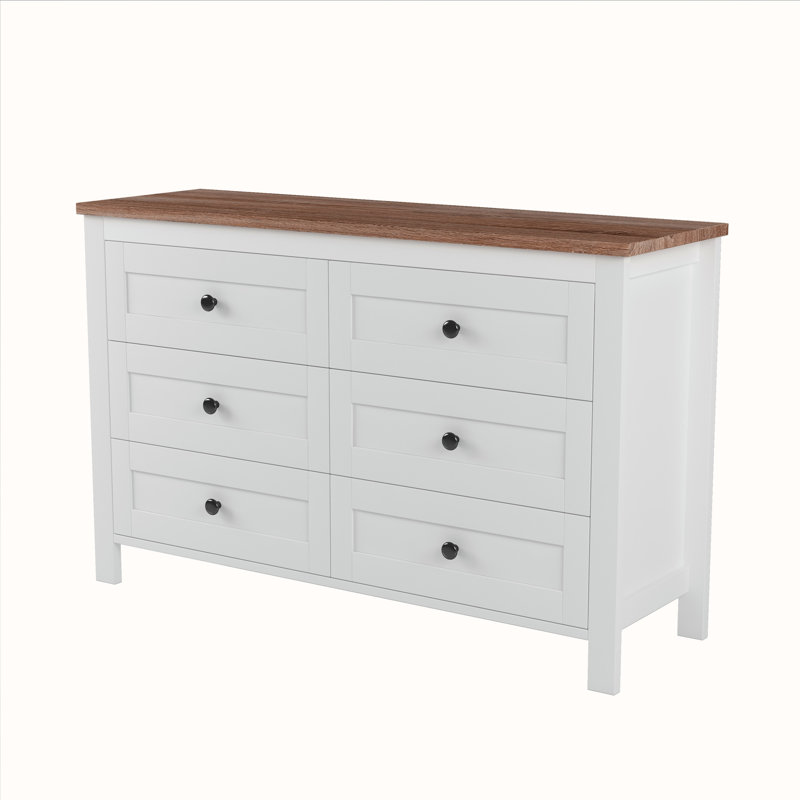 Storage Chest, White/Brown
