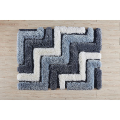 Tapis gris / bleu Barrelville