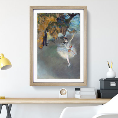 The Star Ballet Ballerina Dancer by Edgar Degas - Picture Frame Painting