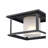 Shaakar Satin Black 1 - Bulb Outdoor Flush Mount