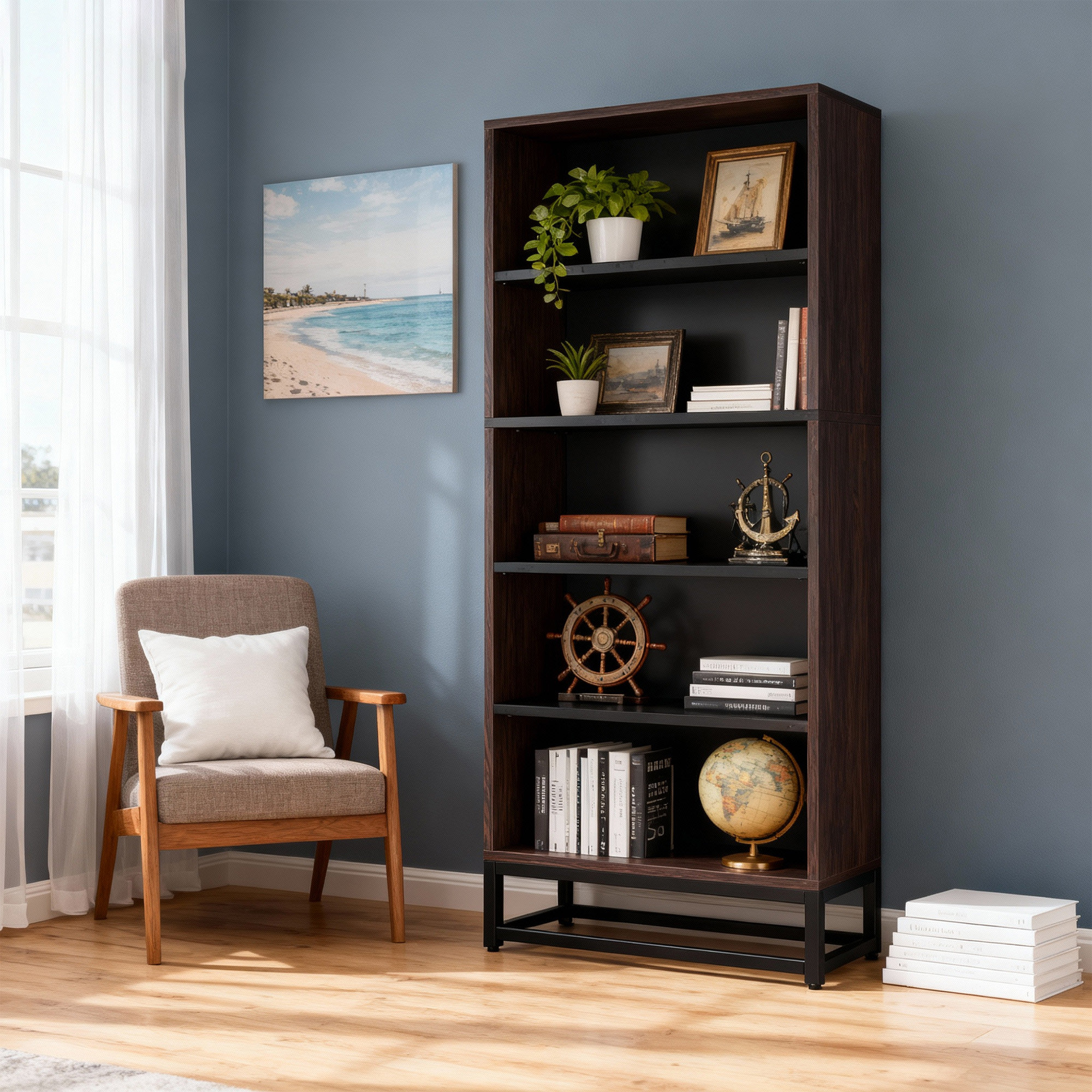 Ivy Bronx 70.8 Inch Tall Bookcase - Wayfair Canada