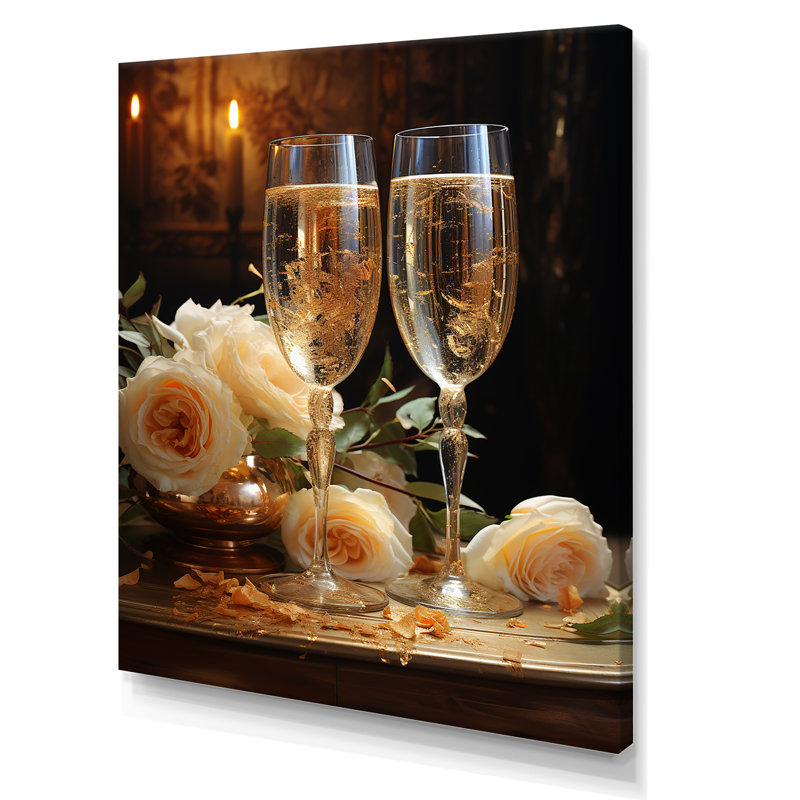 " Sparkling Celebration ", 40" H x 30" W x 1.5" D, Wrapped Canvas
