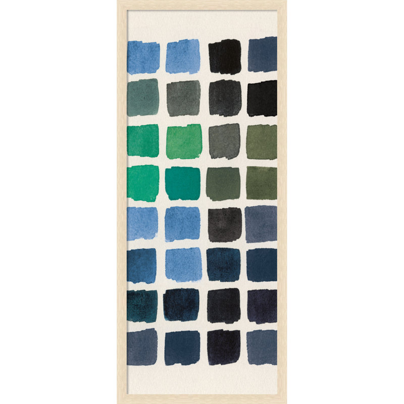 Tableau d'affichage en tissu encadré Amanti, tableau de couleurs rétro rétro par Wild Apple