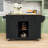 Modern Rolling Wooden Kitchen Cart with Storage Cabinets, Drawers and Drop-Leaf-106721612