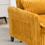 Chaise d'appoint convertible rembourrée en velours côtelé-1488344169