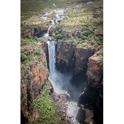 Jim Jim Waterfall, Kakadu by JanelleLugge - Wrapped Canvas Print