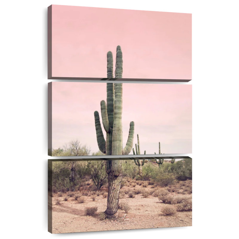 Harnek désert cactus rosé, H 32 po x l 20 po