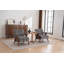 Chaise d'appoint Mid-Century moderne, fauteuil en forme de nuage avec structure en bois massif, tissu chenille pour salon, chambre à coucher, balcon - ensemble de 2-1736347658