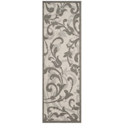 Ammundsen Floral Ivory/Gray Area Rug
