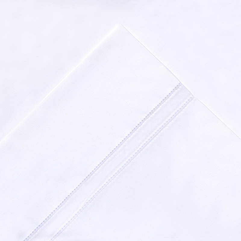 Ensemble de draps 100% coton à longues fibres 620 fils Pointehaven, Blanc, Grand