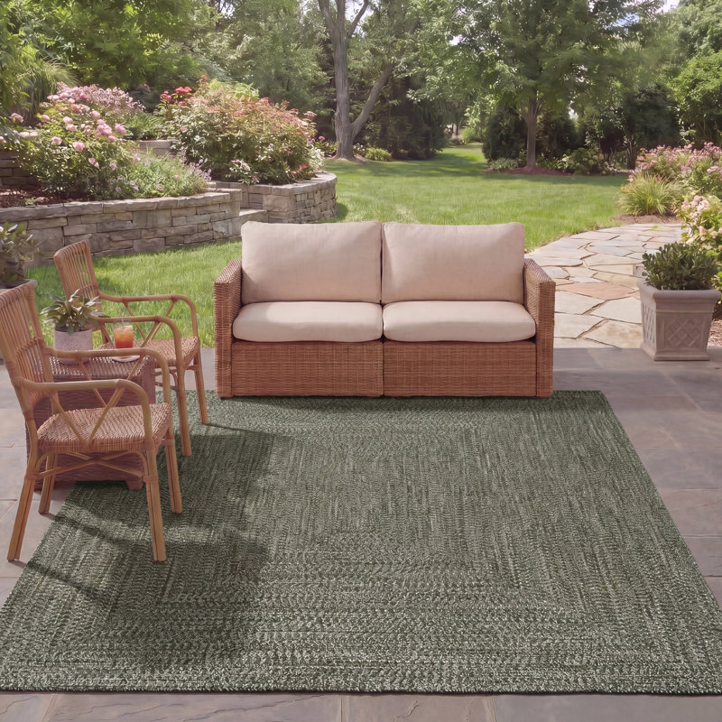 Braided 260 Hand Woven Performance Machine Washable No Pattern Rug, Rectangle 8' x 10'