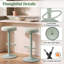 Ensemble de 2 tabourets de bar, tabourets de cuisine réglables en hauteur et pivotants, verts-234661257-234661266