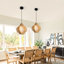 1 - Light Natural Geometric Pendant