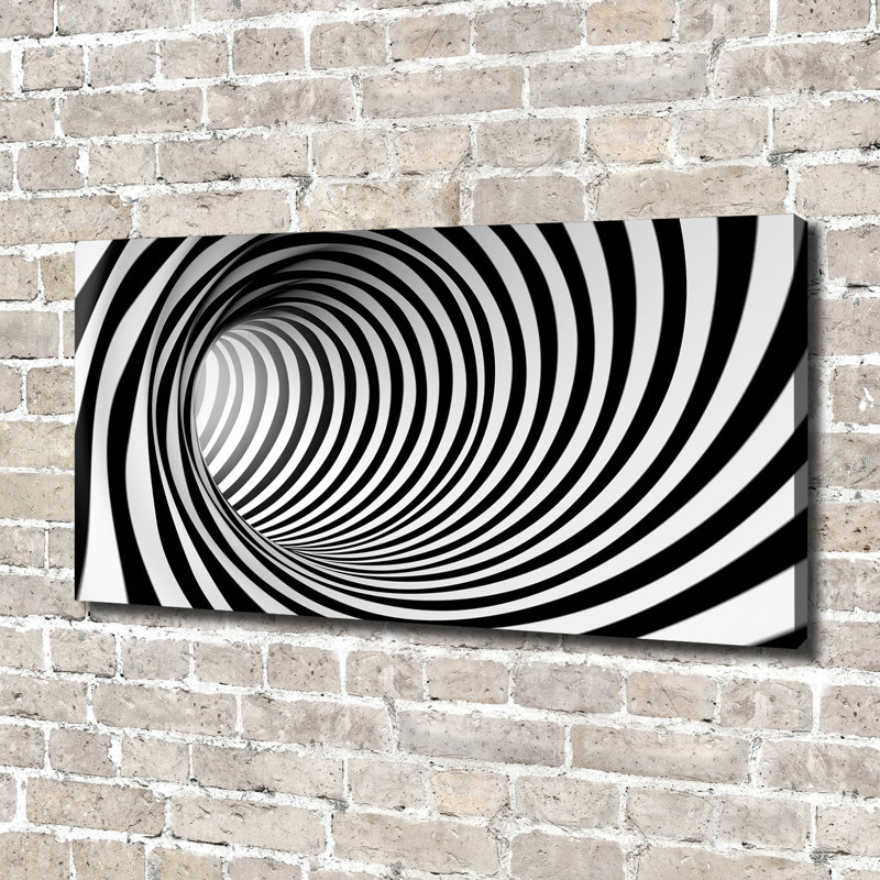 3D Tunnel - Wrapped Canvas Print