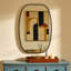 Miroir de salle de bain ovale encadré en métal noir 20 po x 30 po pour salle de bain-983793823-983793820