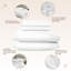Draps 100% coton biologique pour lit simple - Draps certifiés biologiques GOTS avec une densité de tissage de 500 fils et un tissage en satin de coton douillet à chaque lavage - Ensemble de luxe 3 pièces (blanc, simple)-252166248-252168659