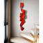Décoration murale en fer rouge vif