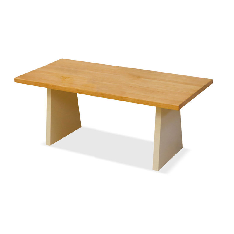 Bureaux rectangulaires en bois massif jaune clair, H 29,53 po x l 70,87 po x P 31,5 po