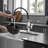Single-Handle Pull-Down Sprayer 1 Spray High Arc Kitchen Faucet