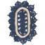 Tapis oriental bleu en jute tissé à la machine Mateus-845331421