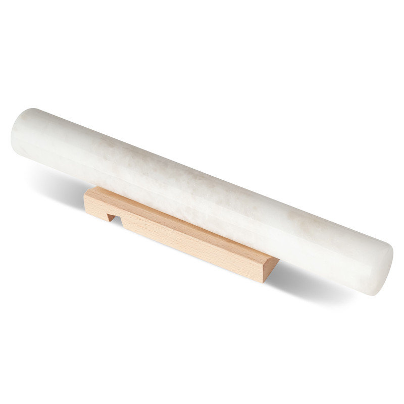 Rouleau à pâtisserie en marbre avec socle, fantaisie