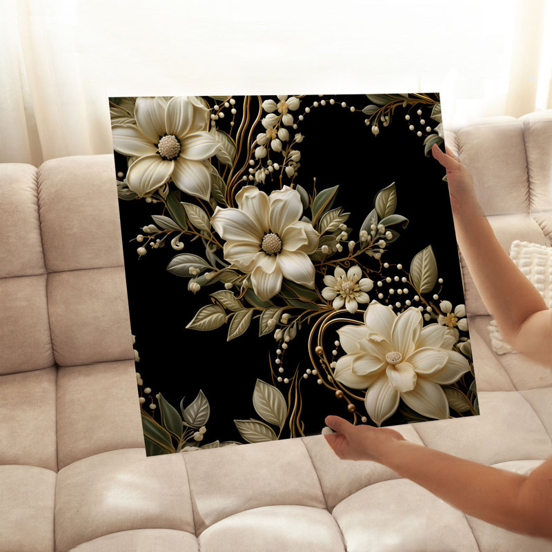 «Floral Victorian Floral Dream III», reproduction d'art classique sans cadre, H 14 po x l 14 po