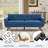 78'' Square Arms Sofa With Ottoman-45835971