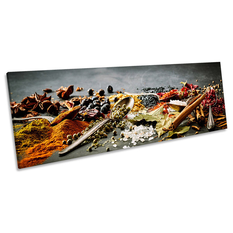 Z1812 Herbs Spices Kitchen - Wrapped Canvas Panoramic Print, 30.48cm H x 91.44cm W