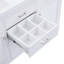 59.1" White Double Bathroom Vanity with Resin Sink, Soft Close, Tip-Out Drawer and Adjustable Shelf