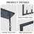 Modern 32" Linear Pendant Light - 5-Light Black