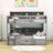Halsy Kids Twin over Twin Drawer Wood Bunk Bed with Shelves-109856792