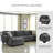 Abdusalam Upholstered U-Shaped Sectional Symmetrical