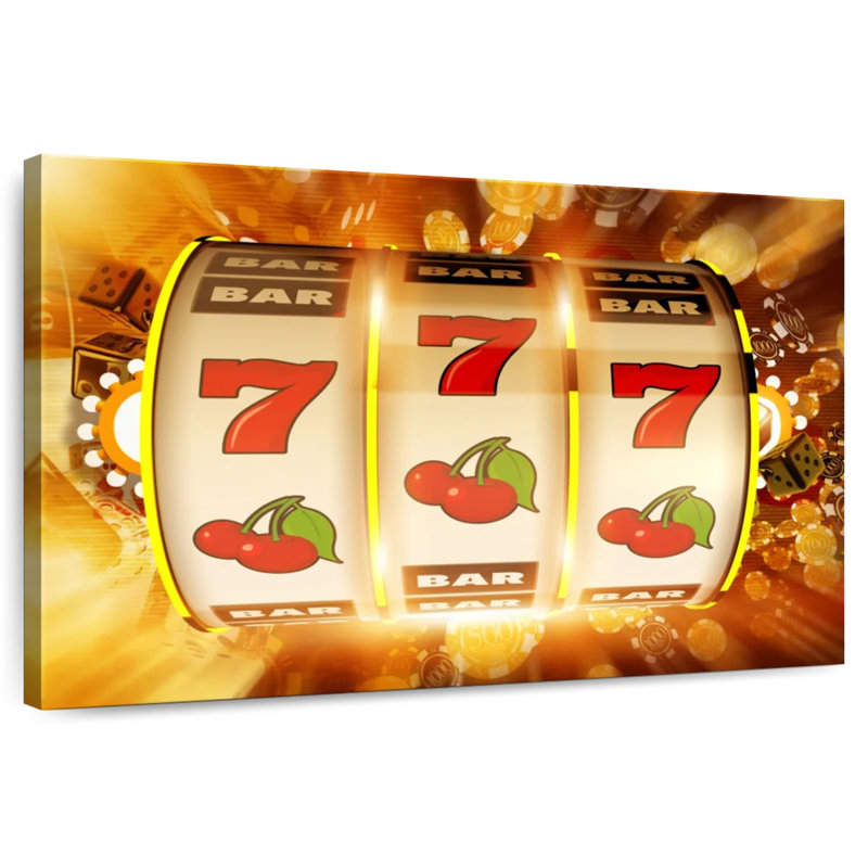 Senne Casino Slot Machine Win, 20" H x 30" W
