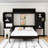 Queen Murphy Bed with Desk and Cabinets-559281904