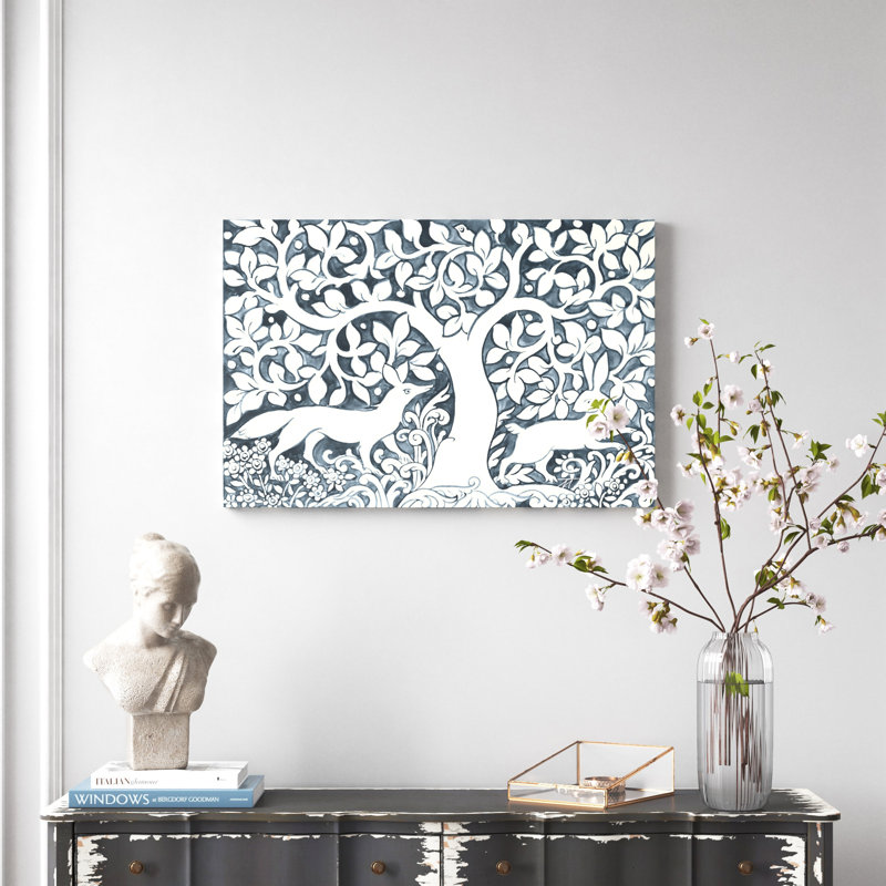 Zain Perrie Forest Life III par Miranda Thomas - Peinture sur toile, H 24 po x l 36 po