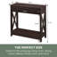 Lecenta 31.5'' 1 Drawer Console Table with Shelf-1720478286