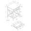 Table de bout Bush West 19,5 po x 15,75 po x 25,00 po