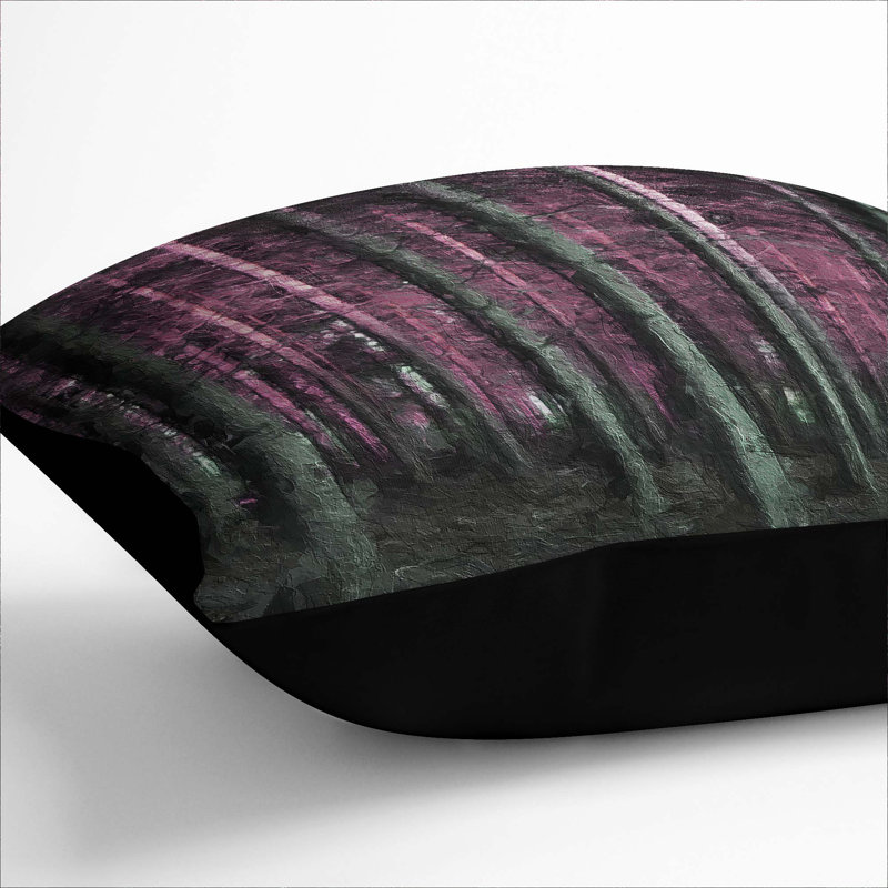 Square Throw Cushion, 40cm H x 40cm W x 15cm D, Black