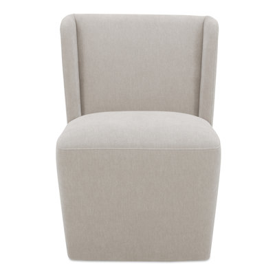 Corabeth Upholstered Rolling Dining Chair