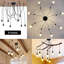 Sechrist 8 - Light Black Cluster Pendant
