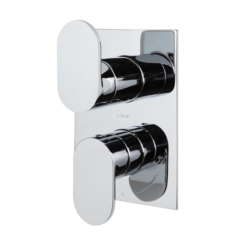 Flou 2-Way Diverter Built-In Progressive Pressure Balancing Mixer, Polished Chrome