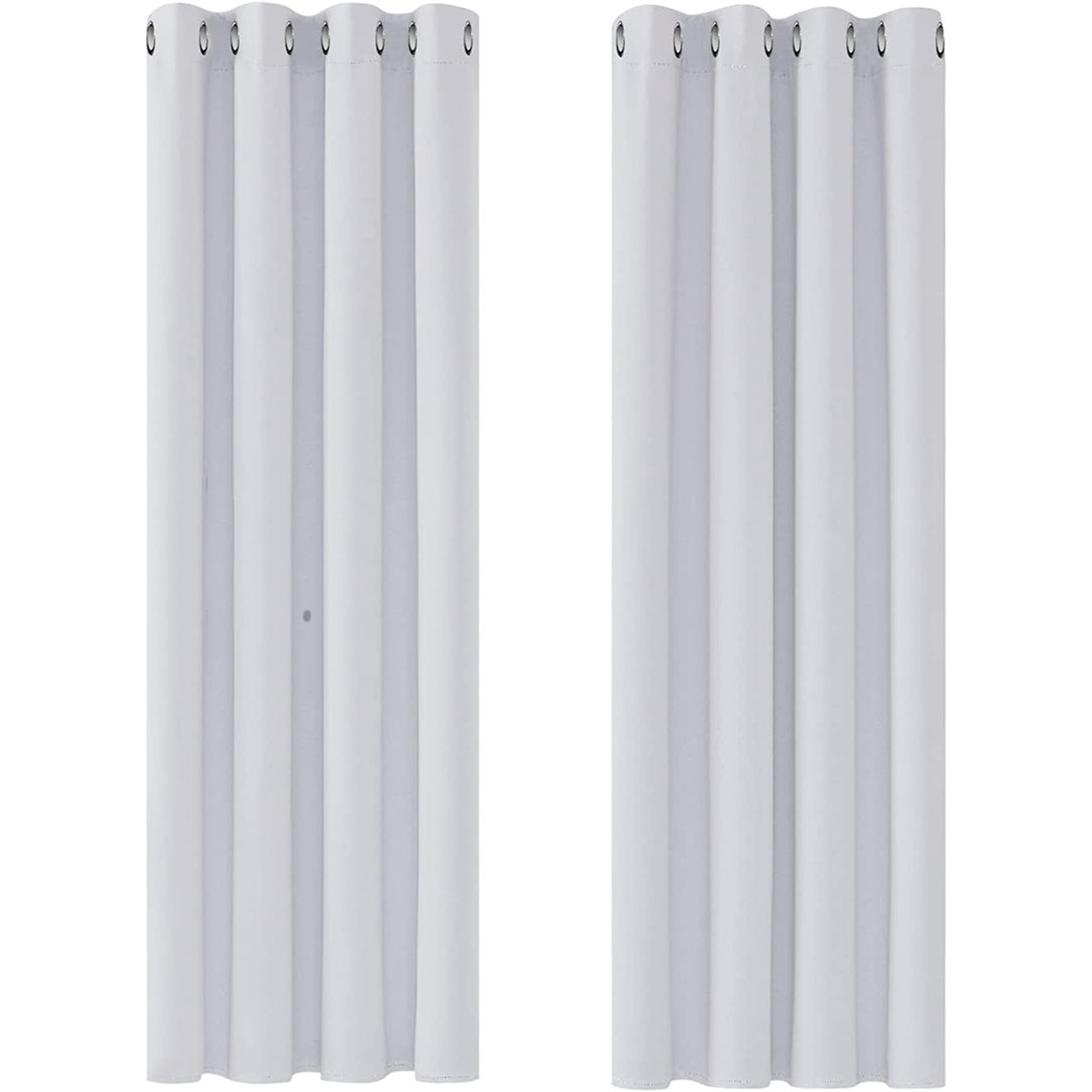 Deconovo Solid Eyeletout Curtains For Children 2 Panels