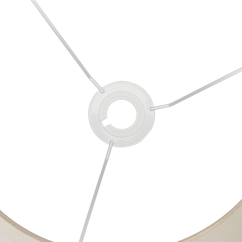 17.2cm H Cotton Blend Empire Lamp Shade ( Screw On ), Taupe