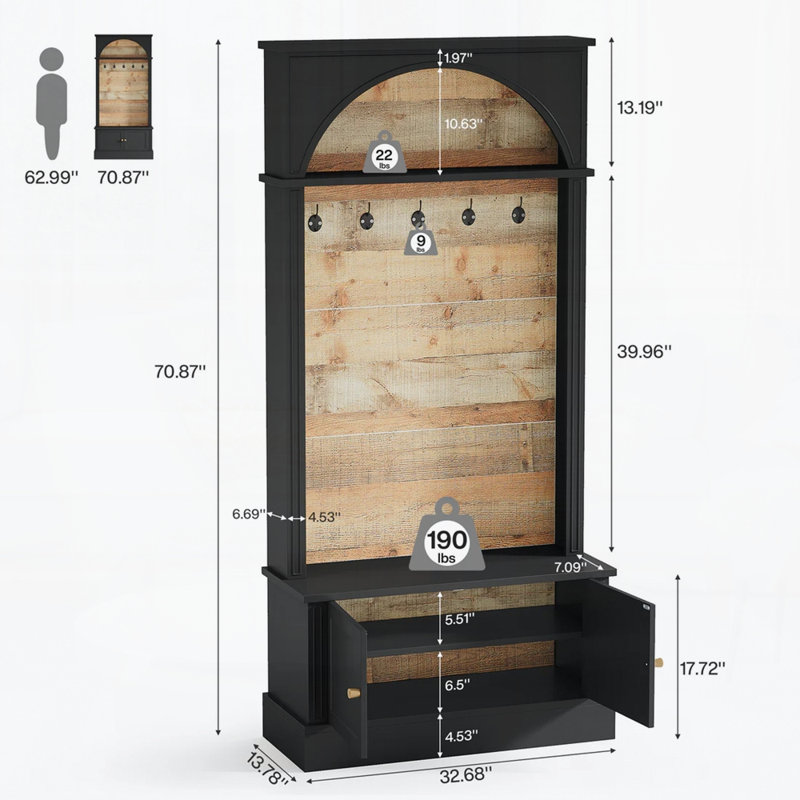 Freestanding Coat Rack,Entryway Coat Rack(Only Coat Rack)