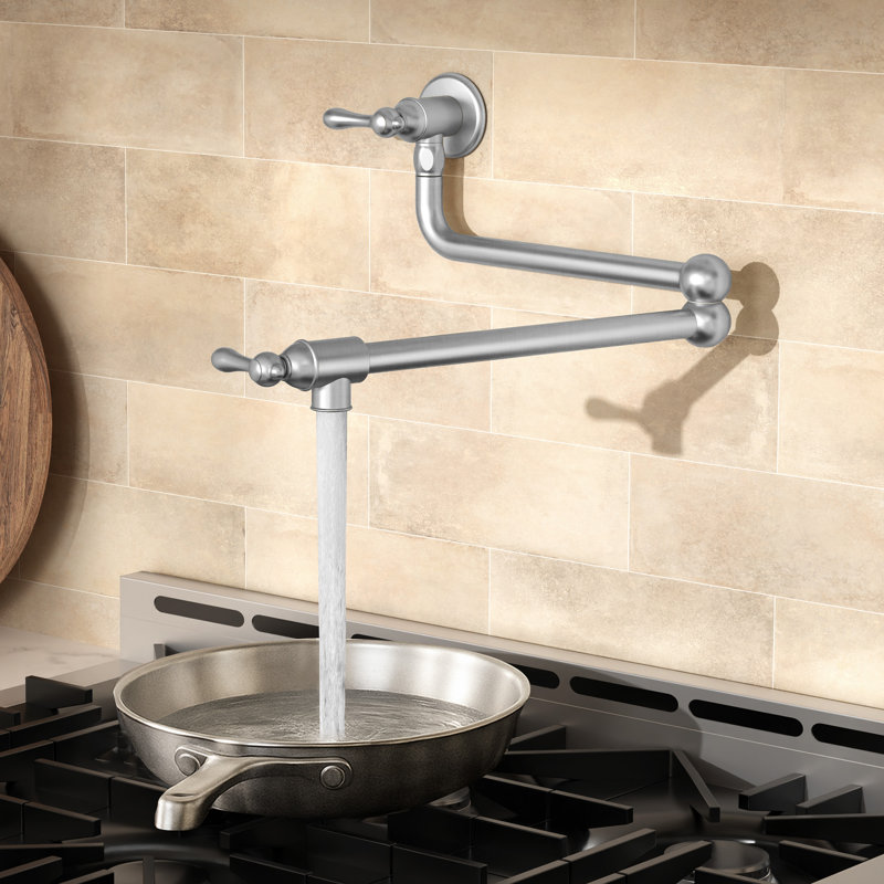 Robinet de cuisine KES en acier inoxydable sans plomb, Nickel brossé