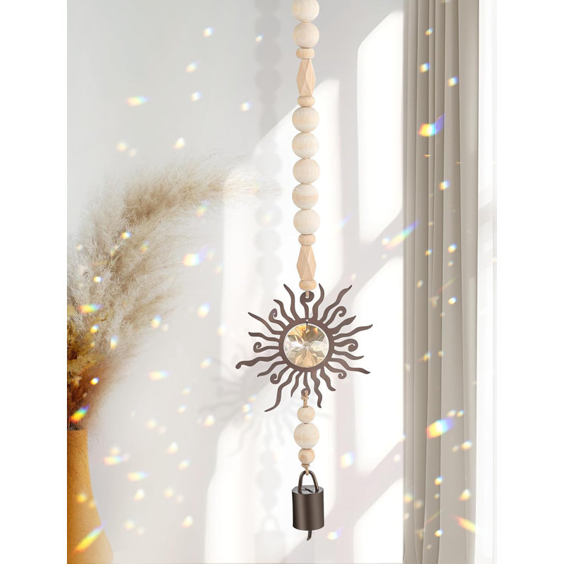 Wooden Wind Chime With Sun Catcher